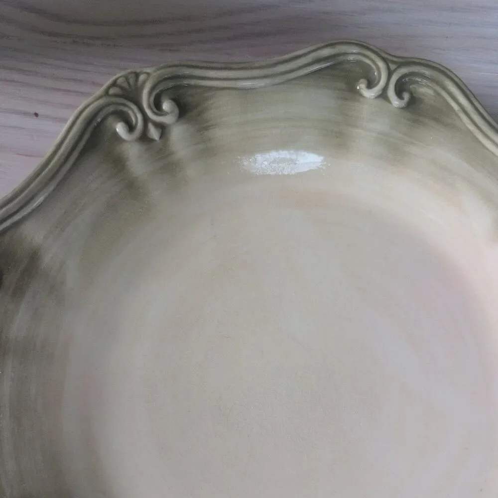 Lenox Dinner Plate Green Colore Verde VERDE 9” Italy
